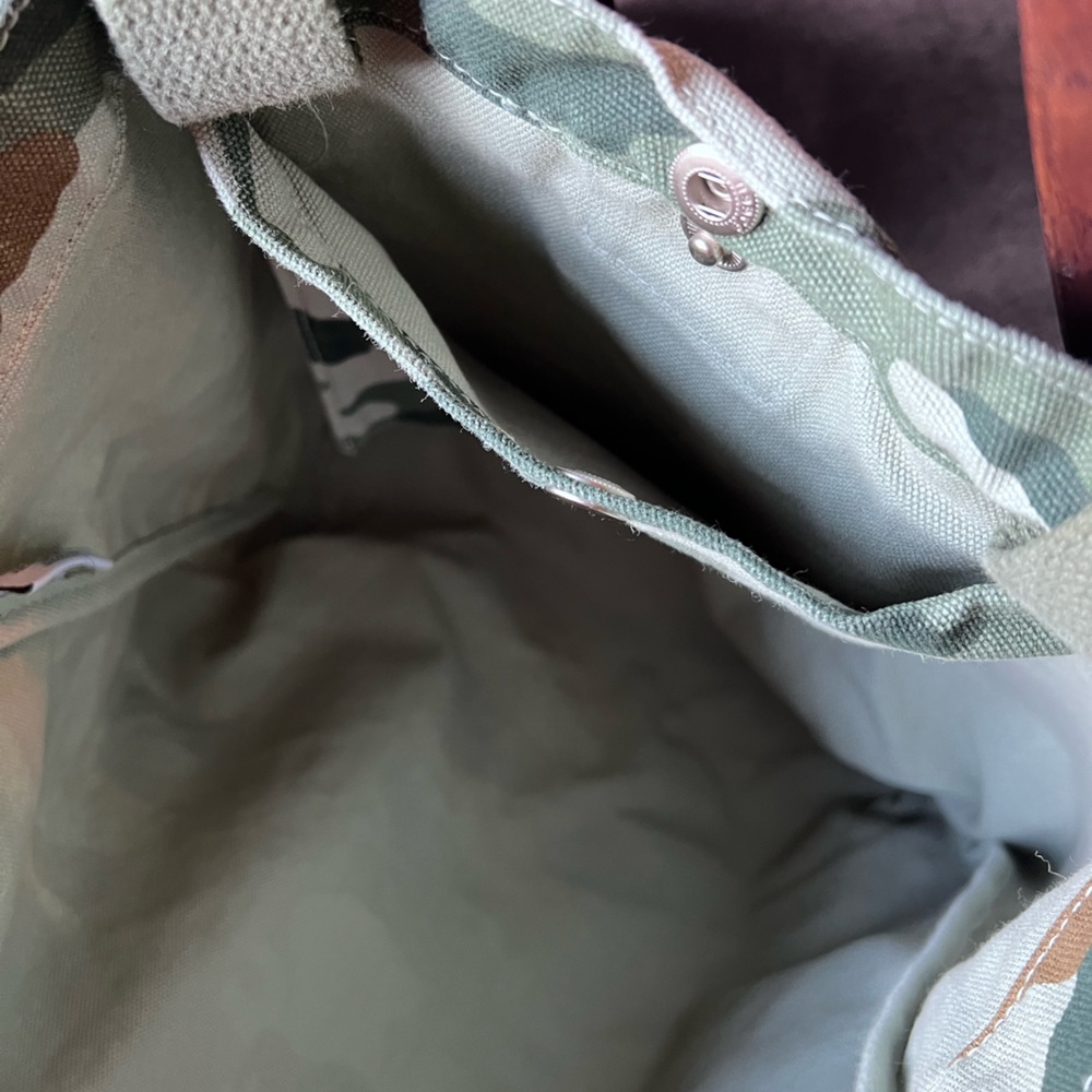 BAGGU Canvas Camo Tote Shoulder Bag - Picture 7 of 10